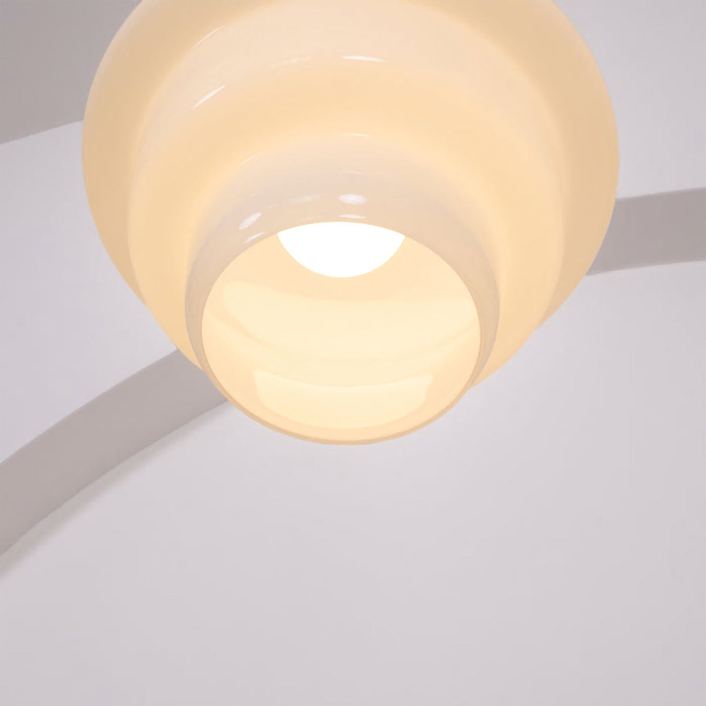 Nordic Cream White Glass Pendant Lights - Nuvé