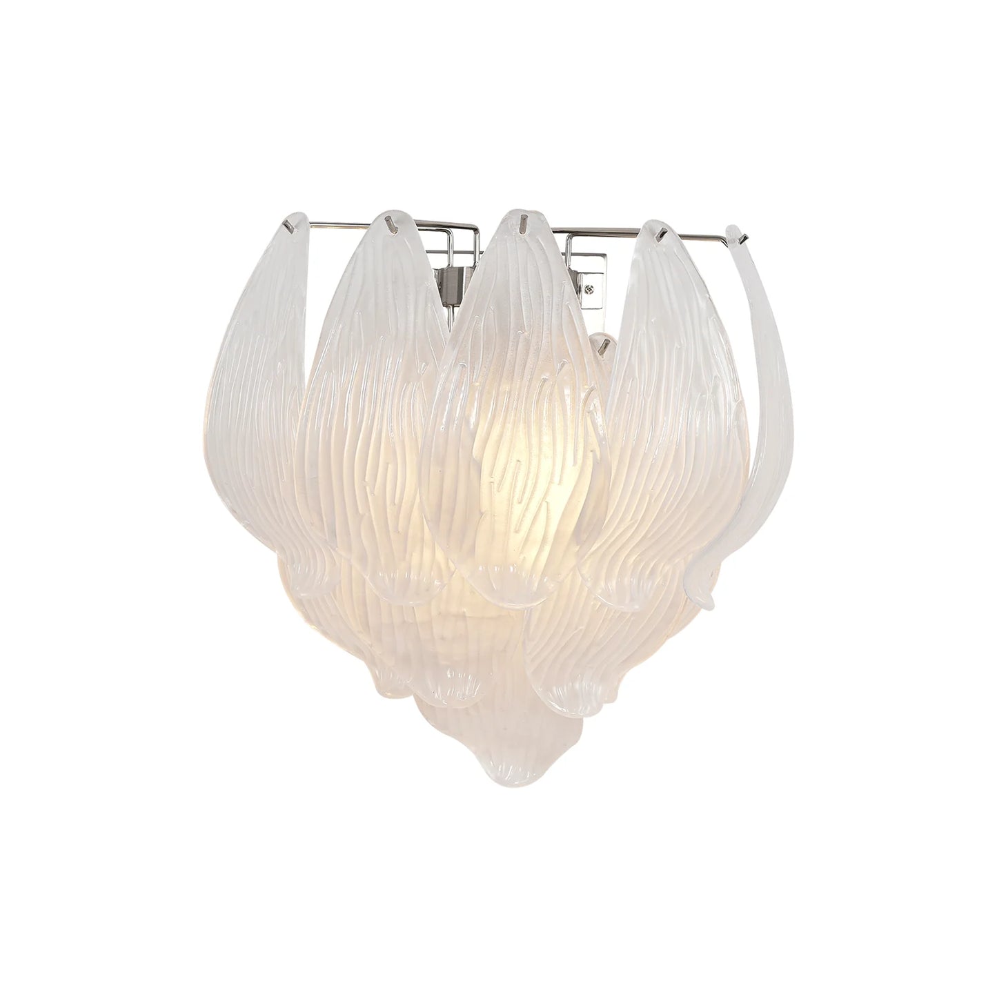 Frosted Petal Glass Wall Light - Nuvé