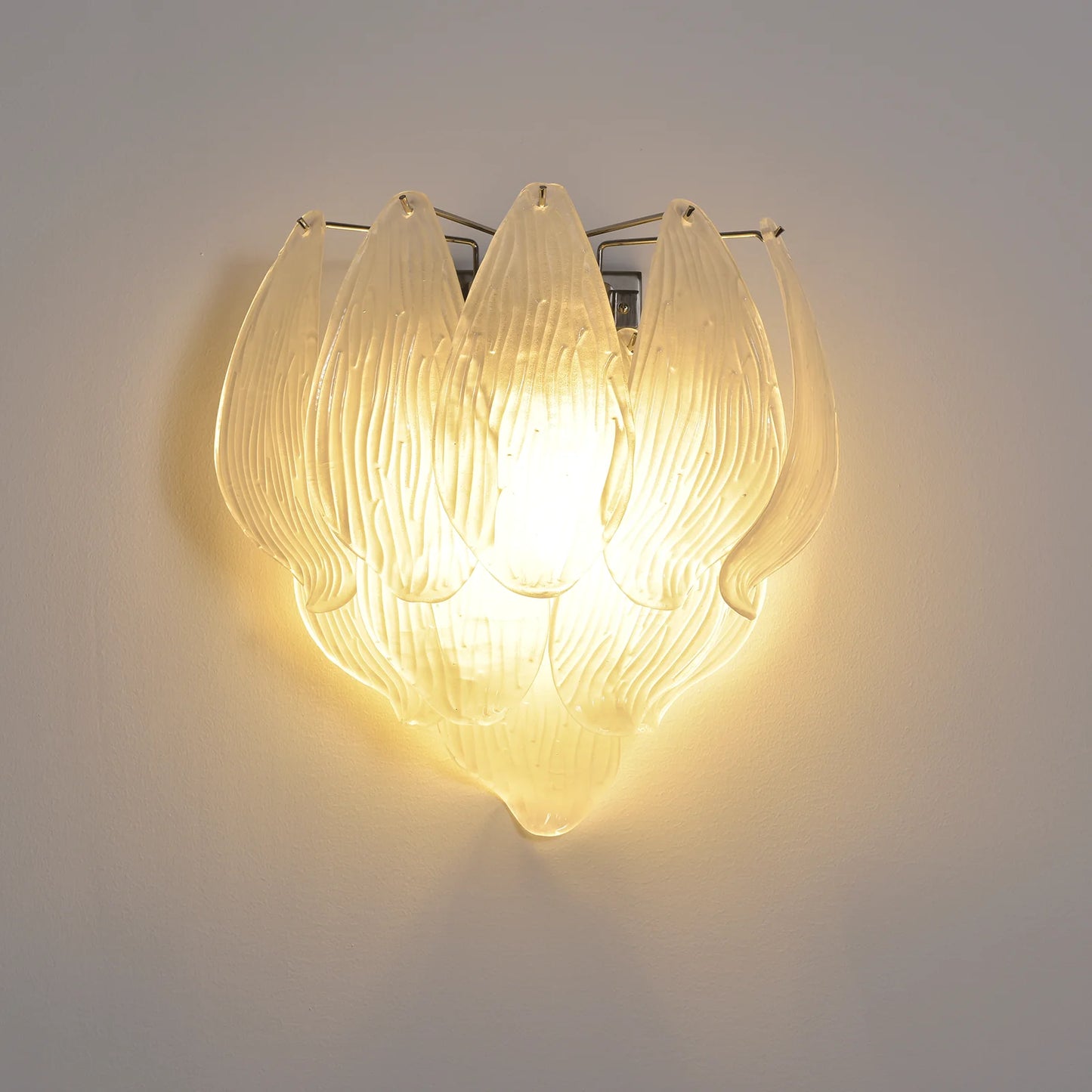 Frosted Petal Glass Wall Light - Nuvé