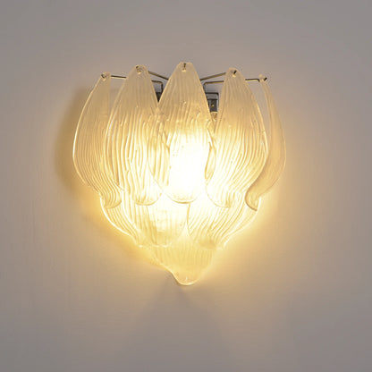 Frosted Petal Glass Wall Light - Nuvé