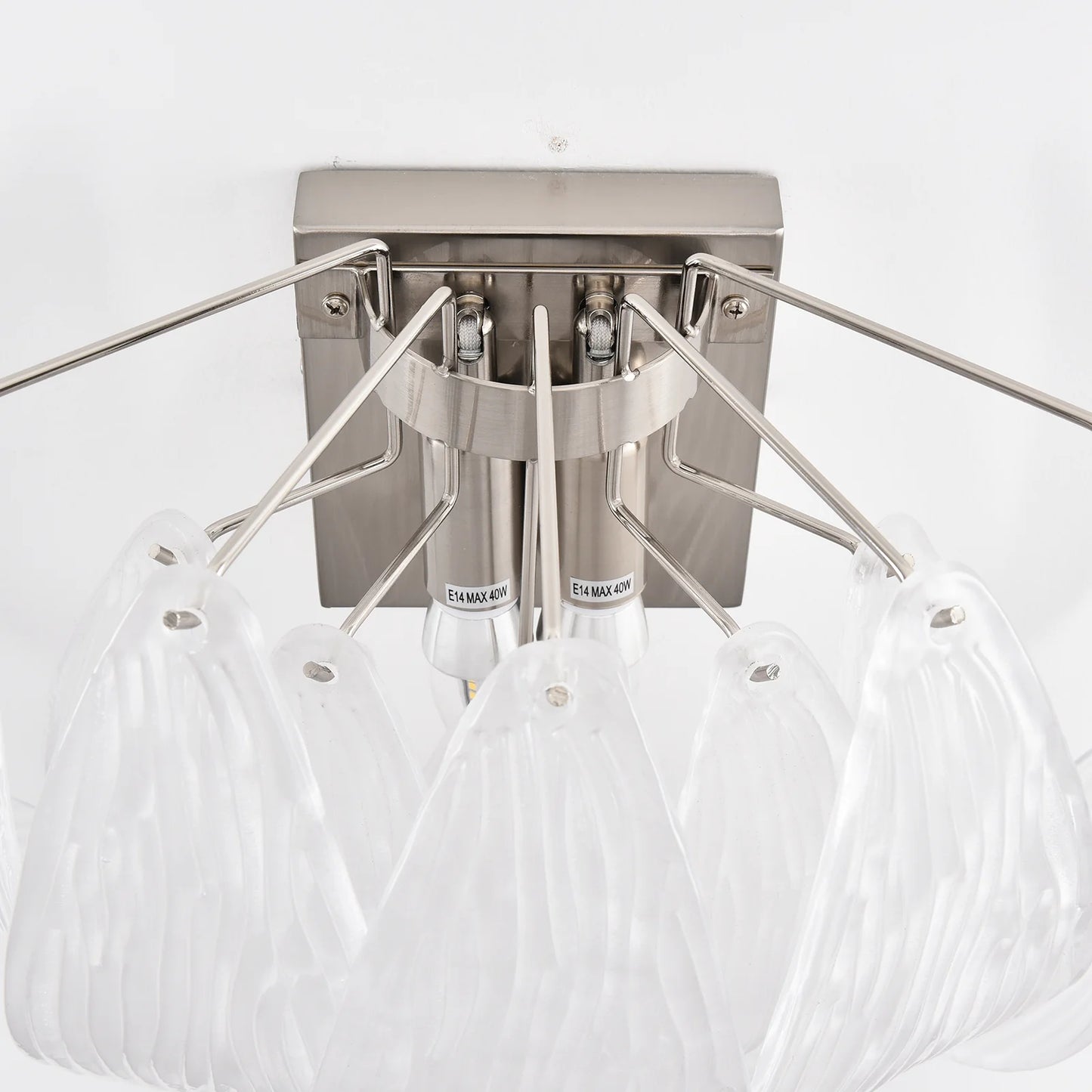 Frosted Petal Glass Wall Light - Nuvé