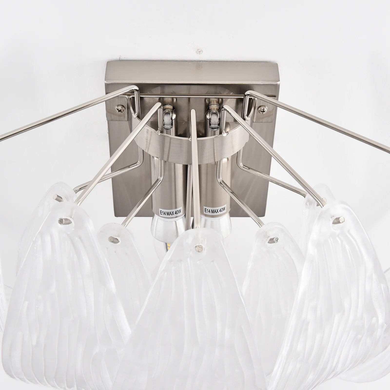 Frosted Petal Glass Wall Light - Nuvé