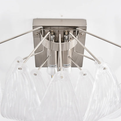 Frosted Petal Glass Wall Light - Nuvé