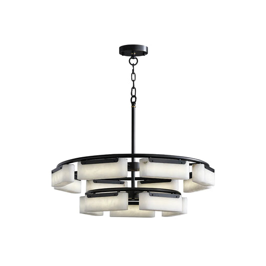 Alabaster Fusion Black Chandelier - Nuvé