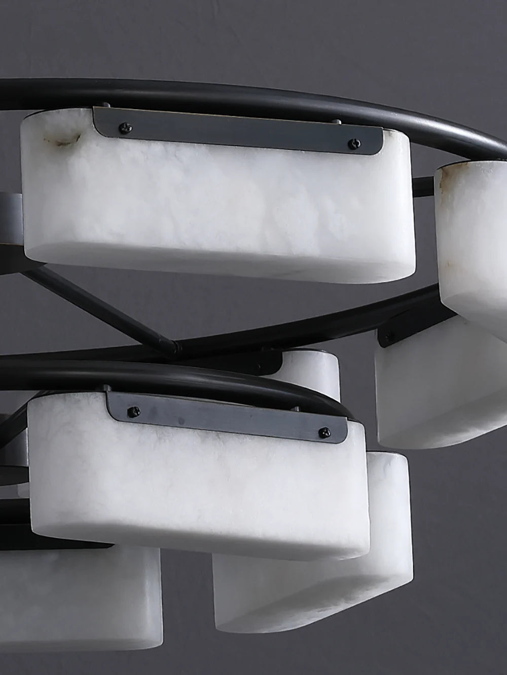 Alabaster Fusion Black Chandelier - Nuvé