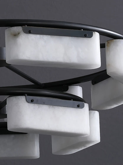 Alabaster Fusion Black Chandelier - Nuvé
