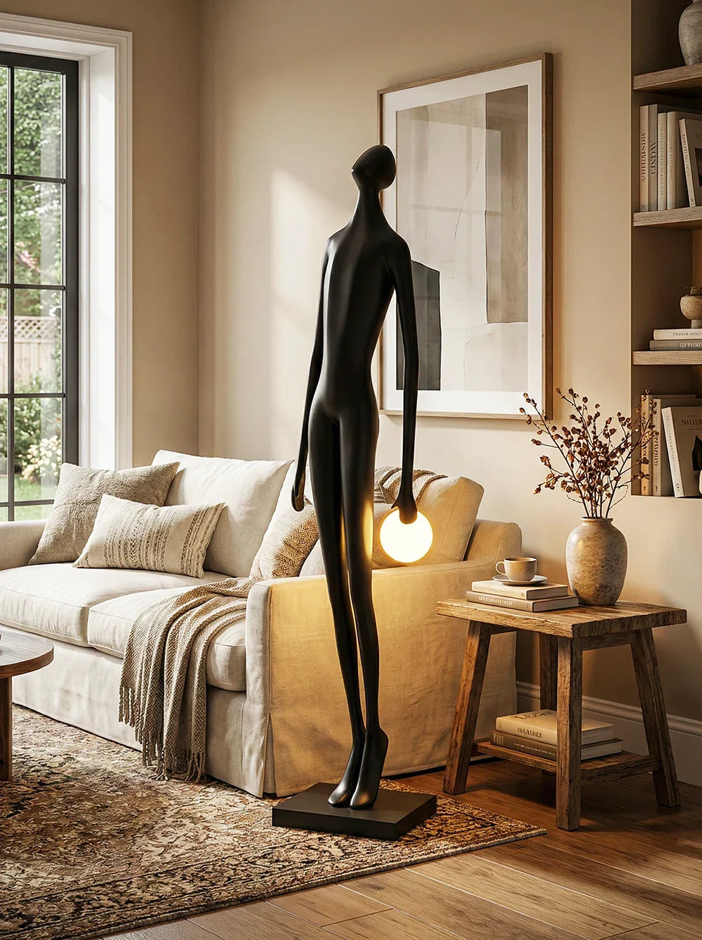 Art Design Human Statue Floor Lamp - Nuvé