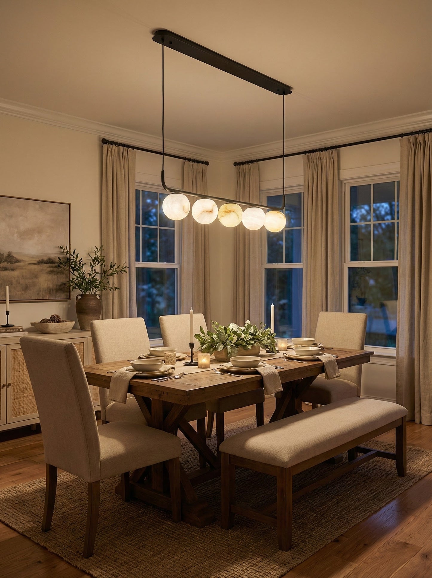 Tribeca Alabaster Pendant Lamp - Nuvé