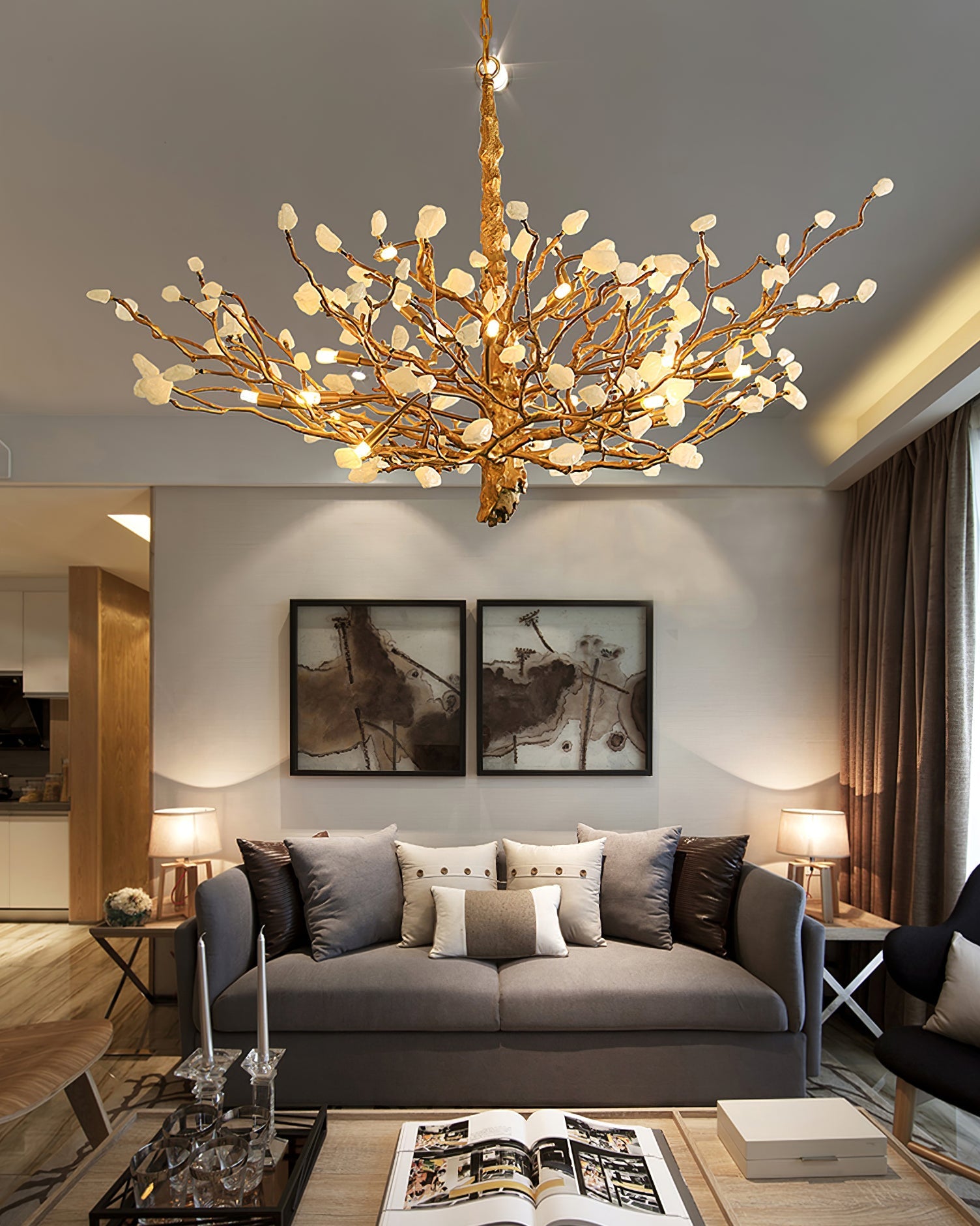 Gemstone Branch Chandelier - Nuvé