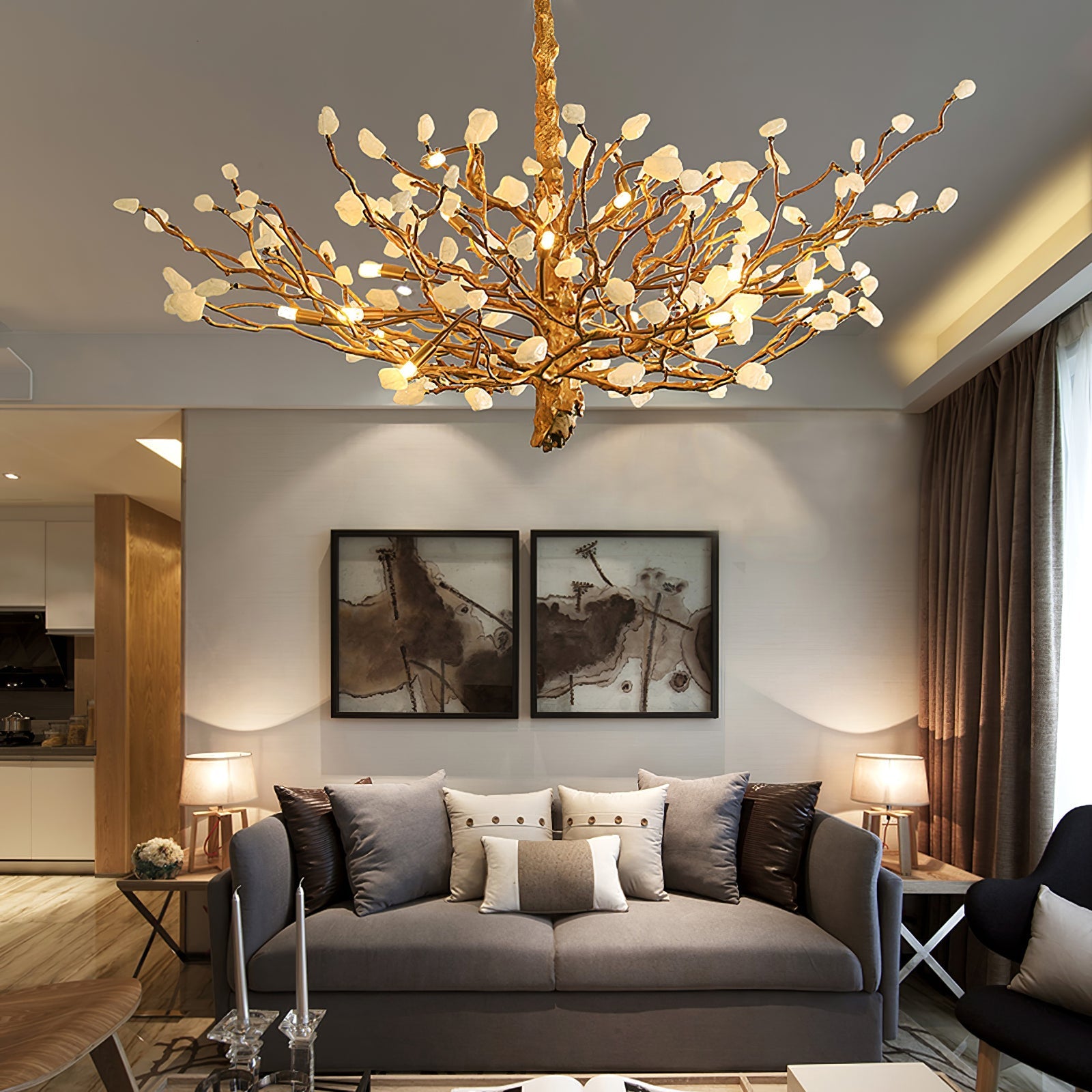 Gemstone Branch Chandelier - Nuvé