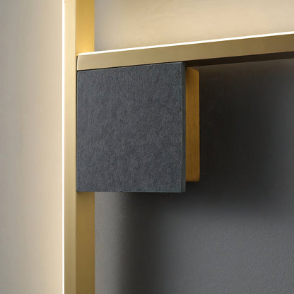 Geometric acrylic wall lamp by Korewolamp, Almost Essence Wall Sconce, featuring modern design and sleek geometric shapes.