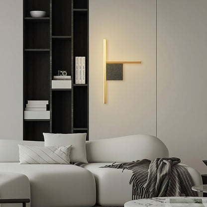 Geometric acrylic wall lamp by Korewolamp, Almost Essence Wall Sconce, featuring modern design and sleek geometric shapes.