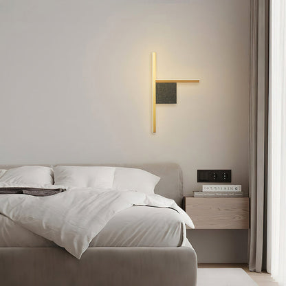 Geometric acrylic wall lamp by korewolamp, Almost Essence wall sconce with modern design and sleek angular shape.