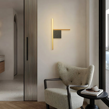 Geometric acrylic wall lamp by Korewolamp, Almost Essence Wall Sconce, featuring modern design and sleek wall-mounted lighting.