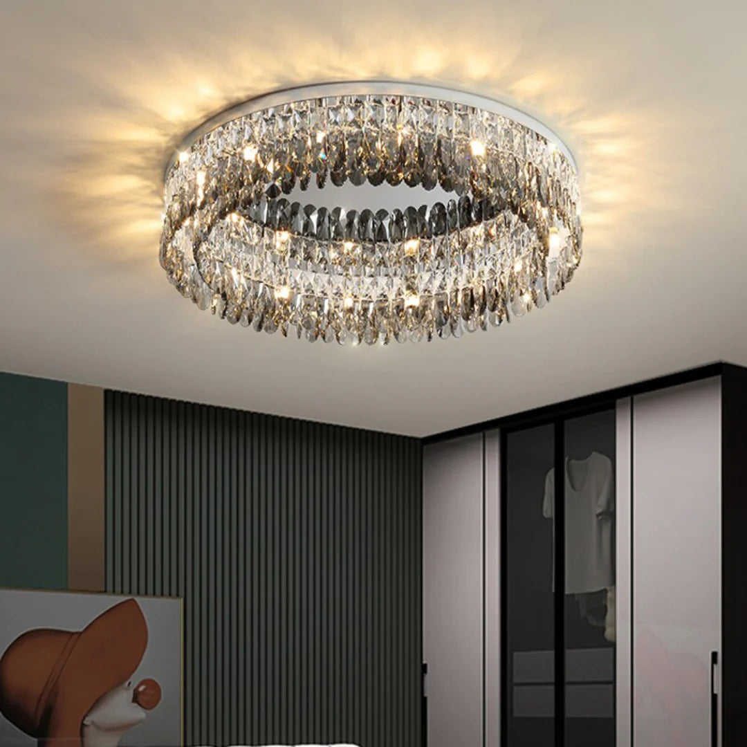 Round Giano Crystal Ceiling Ceiling light - Nuvé
