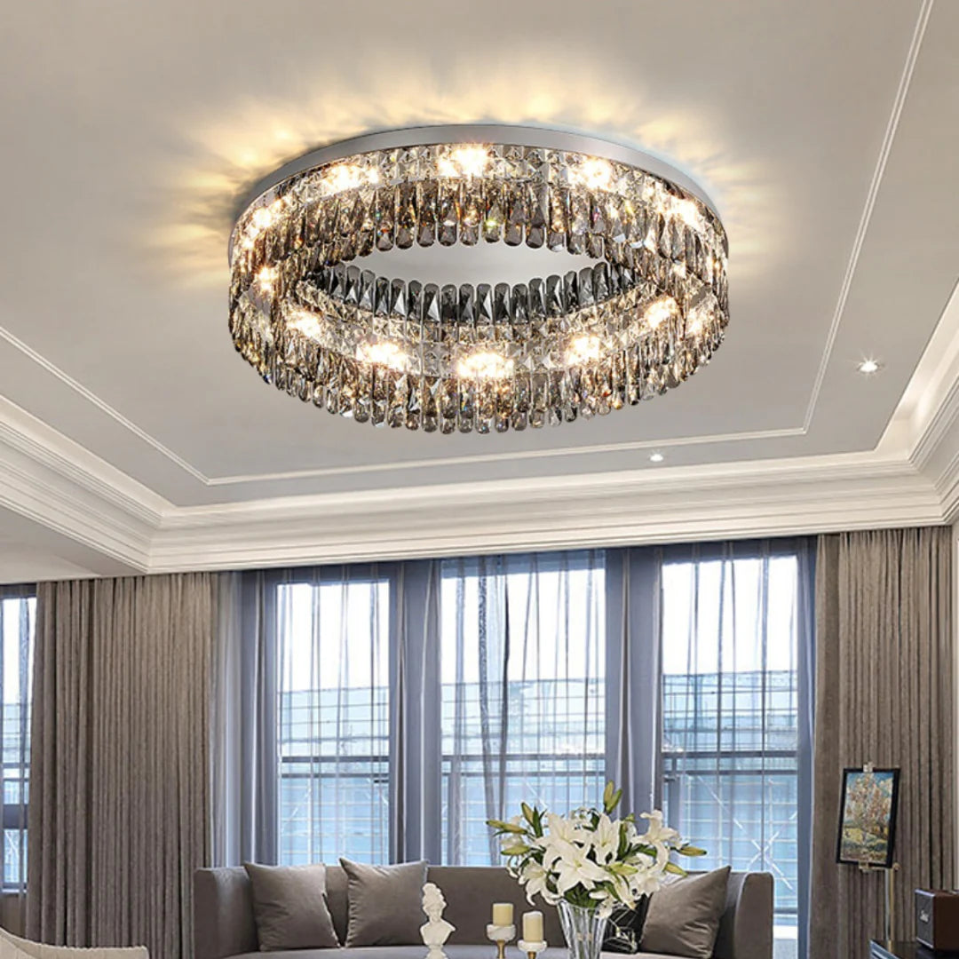 Round Giano Crystal Ceiling Ceiling light - Nuvé