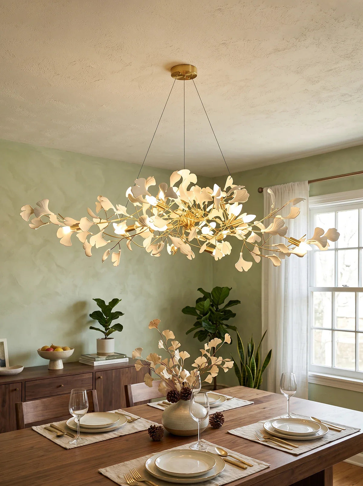 Gingko Chandelier I