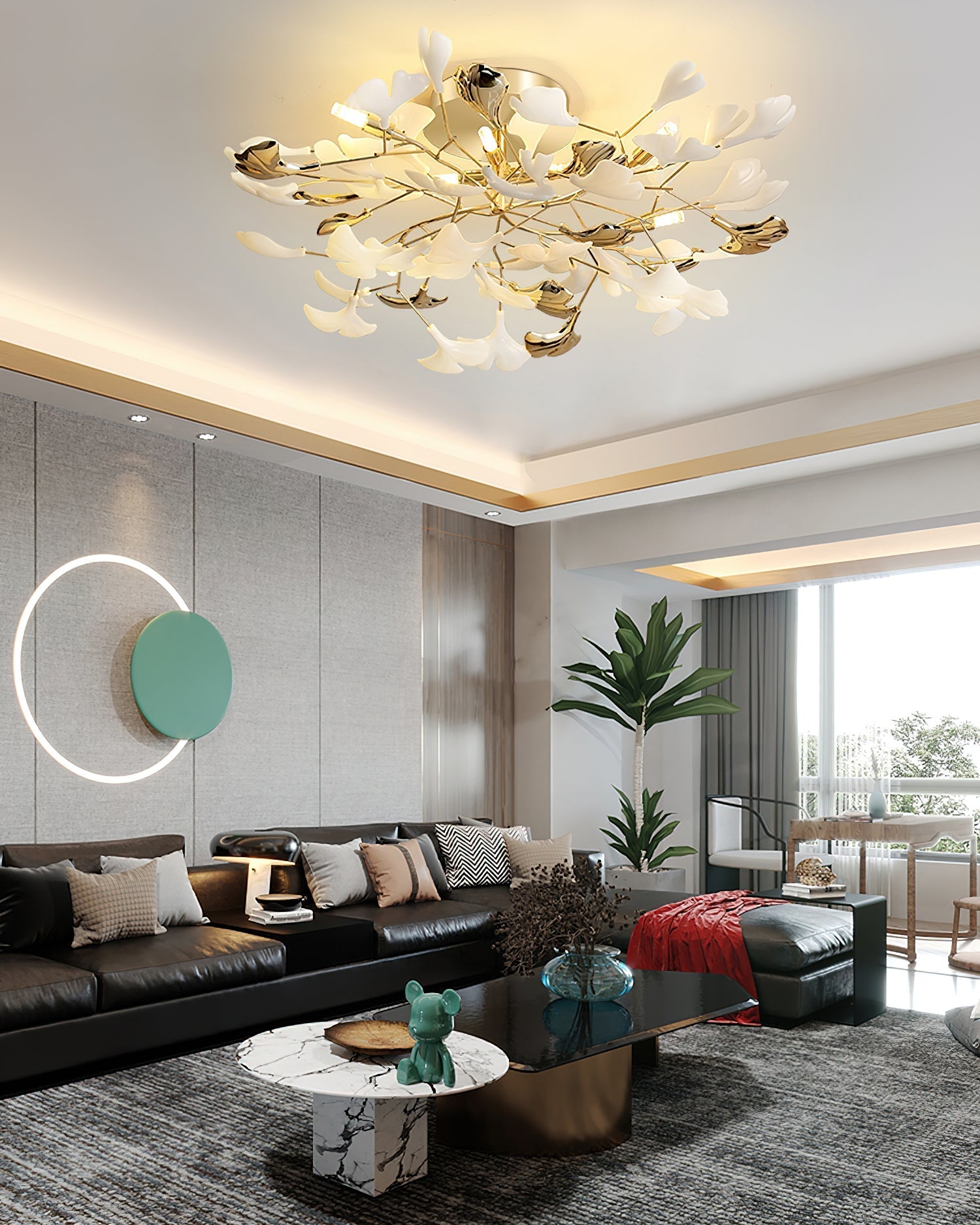 Gingko Rotating Ceiling Lamp - Nuvé