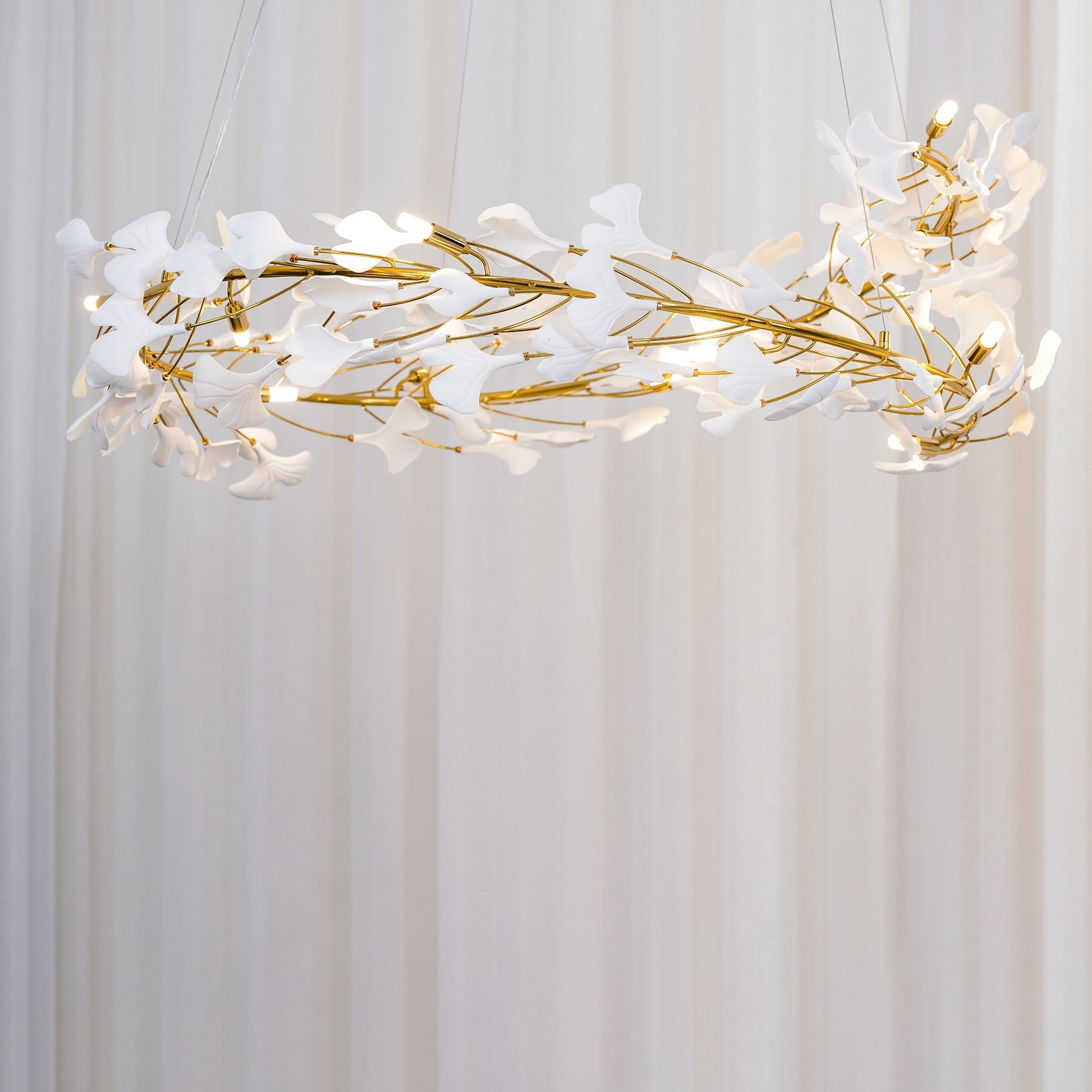 Gingko Ceramic Chandelier U - Nuvé