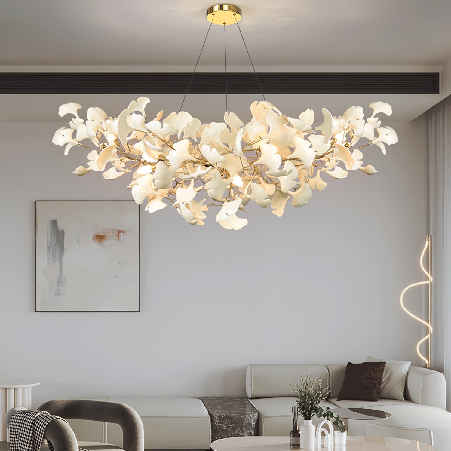 Gingko Ceramic Chandelier B - Nuvé