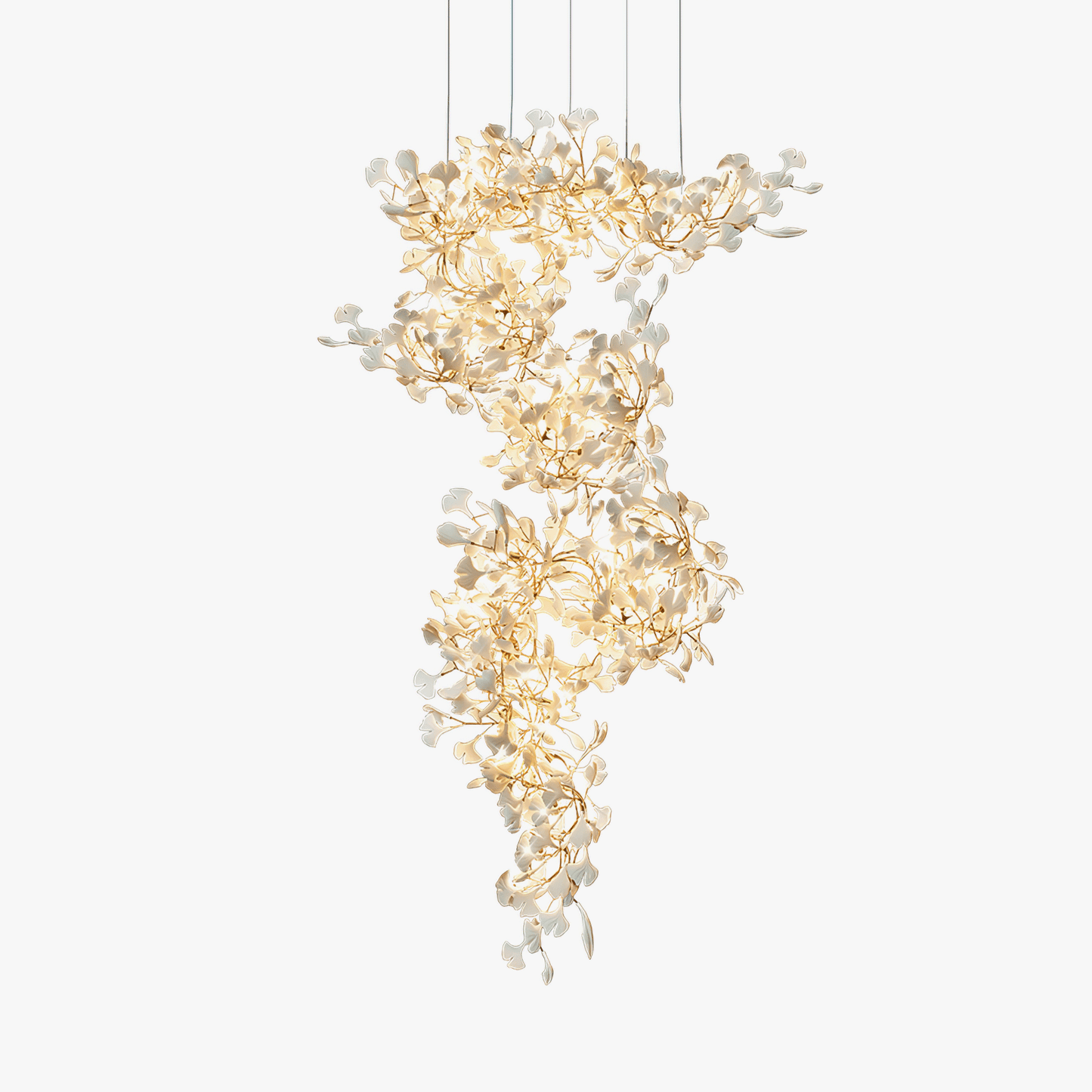 Gingko Ceramic Chandelier F - Nuvé