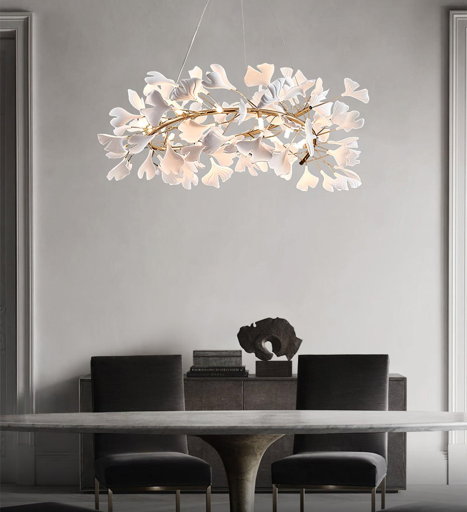 Gingko Ceramic Chandelier U - Nuvé