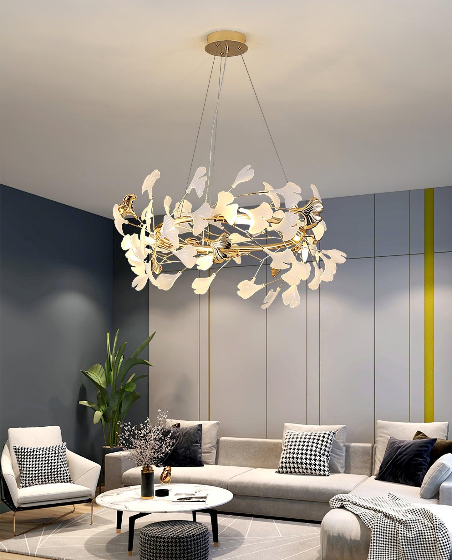 Gingko Ceramic Chandelier U - Nuvé