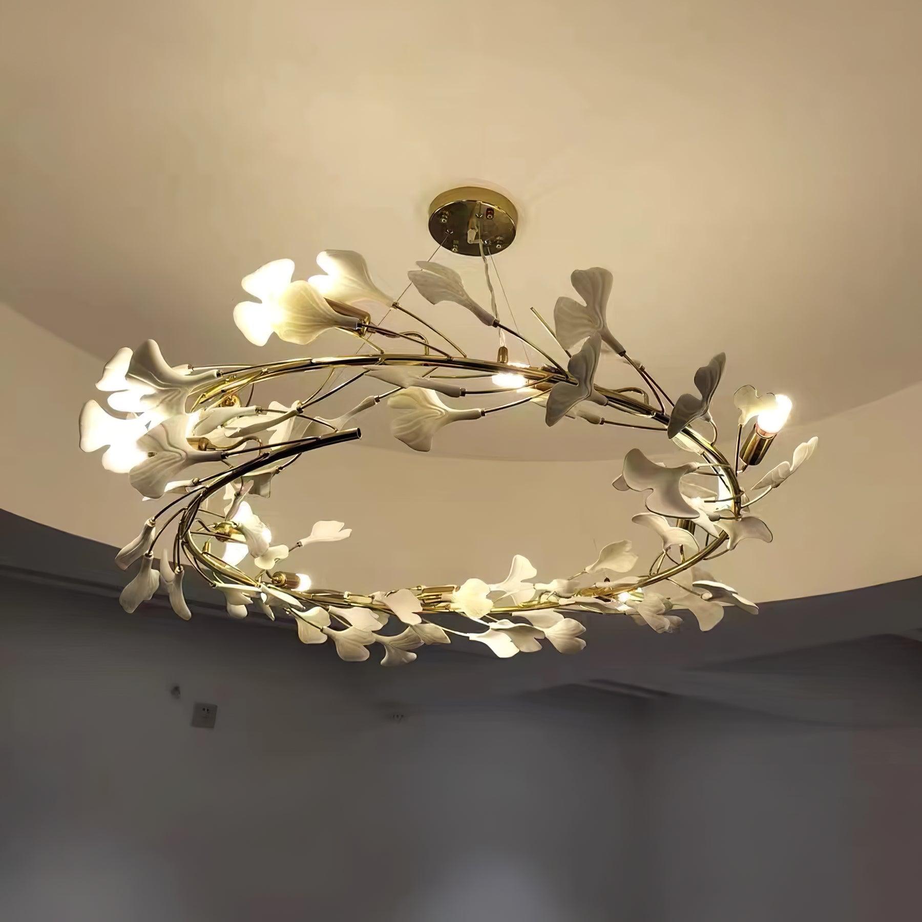 Gingko Ceramic Chandelier U - Nuvé
