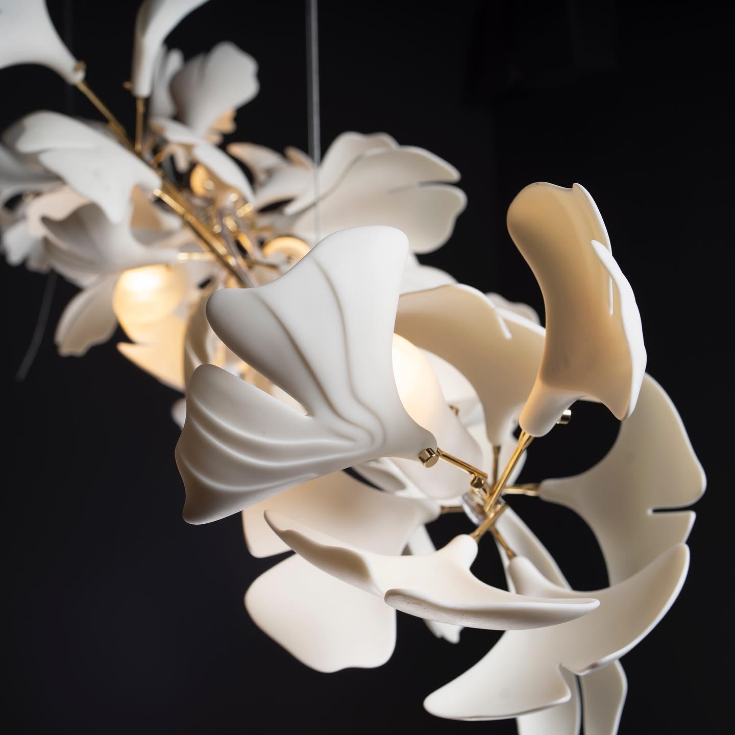 Gingko Ceramic Chandelier U - Nuvé