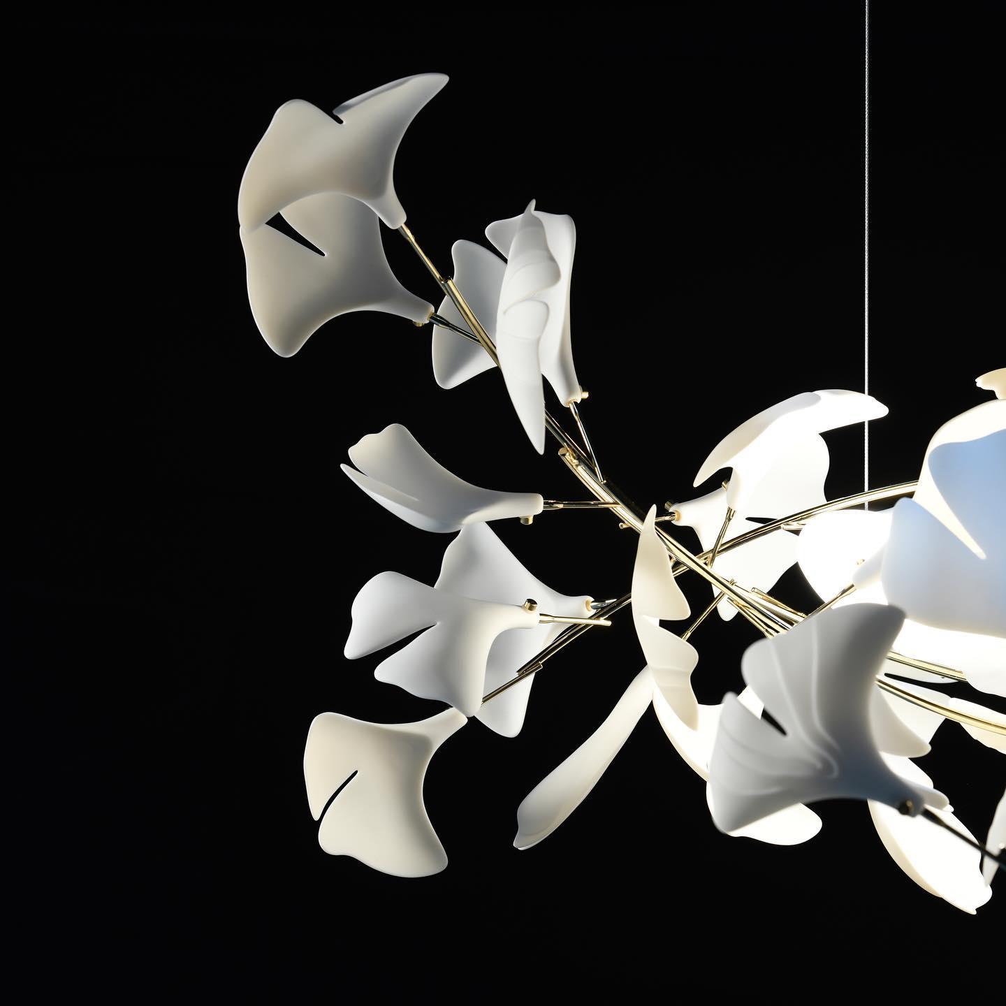 Gingko Ceramic Chandelier U