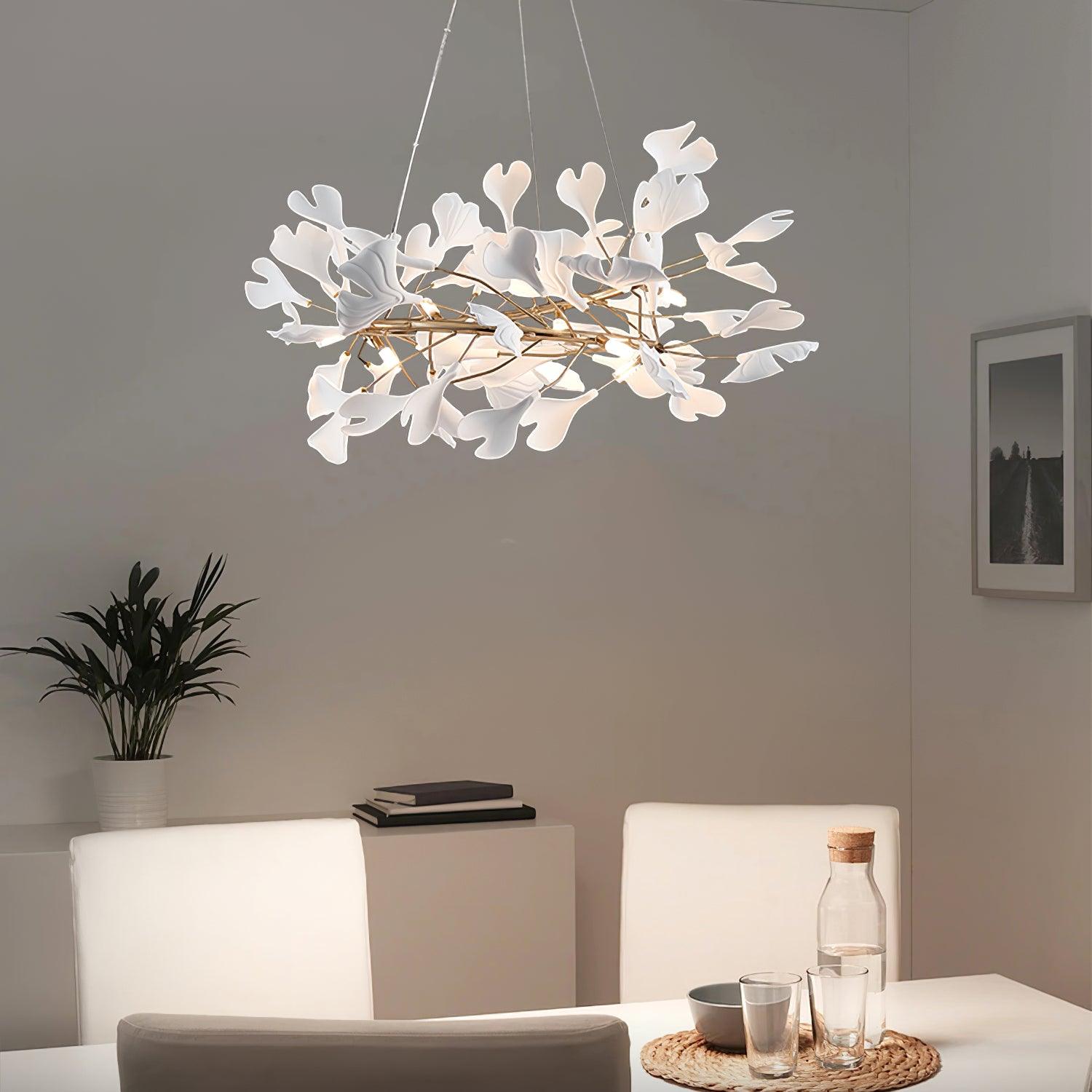 Gingko Ceramic Chandelier U - Nuvé