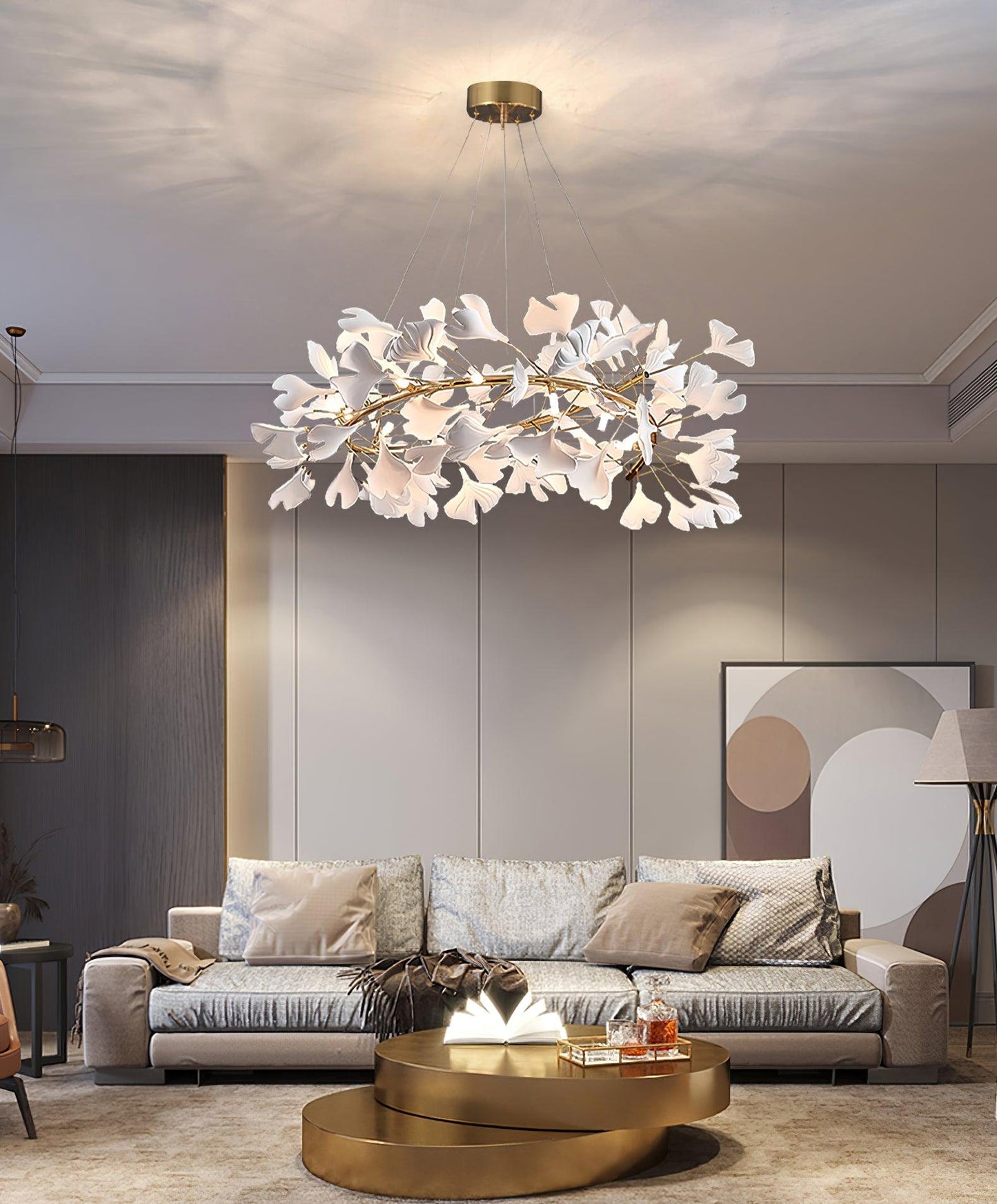 Gingko Ceramic Chandelier U - Nuvé