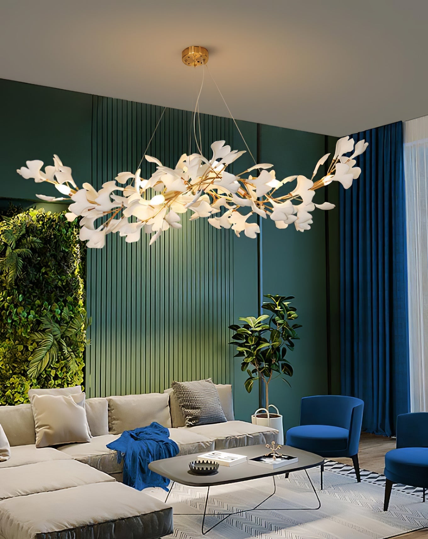 Gingko Ceramic Chandelier K - Nuvé