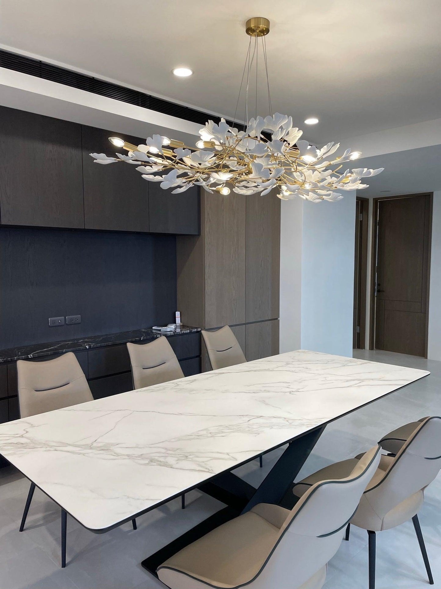 Gingko Ceramic Chandelier N