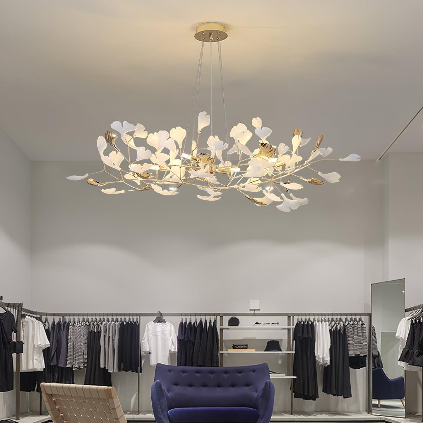 Gingko Ceramic Chandelier N