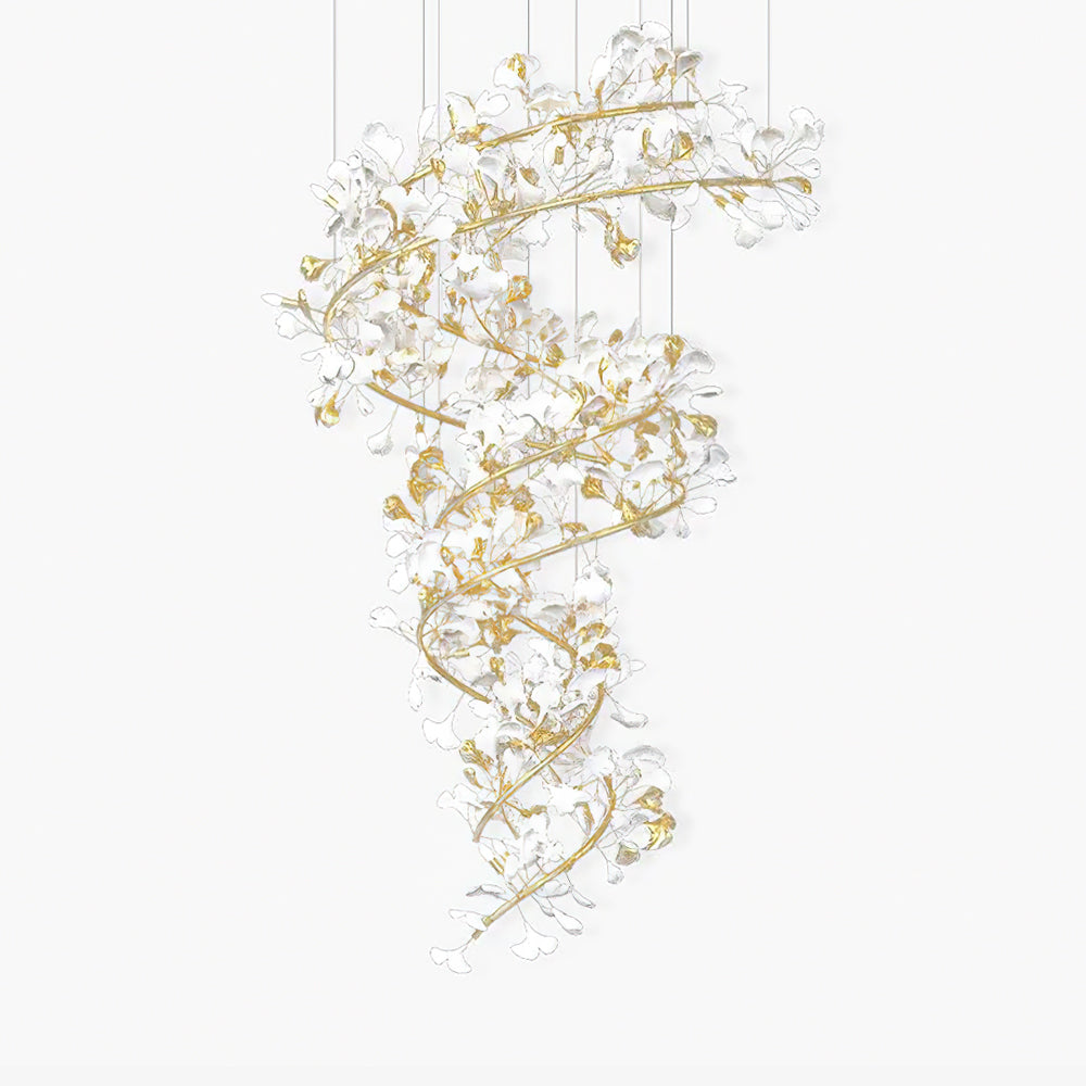 Gingko Ceramic Chandelier Q - Nuvé
