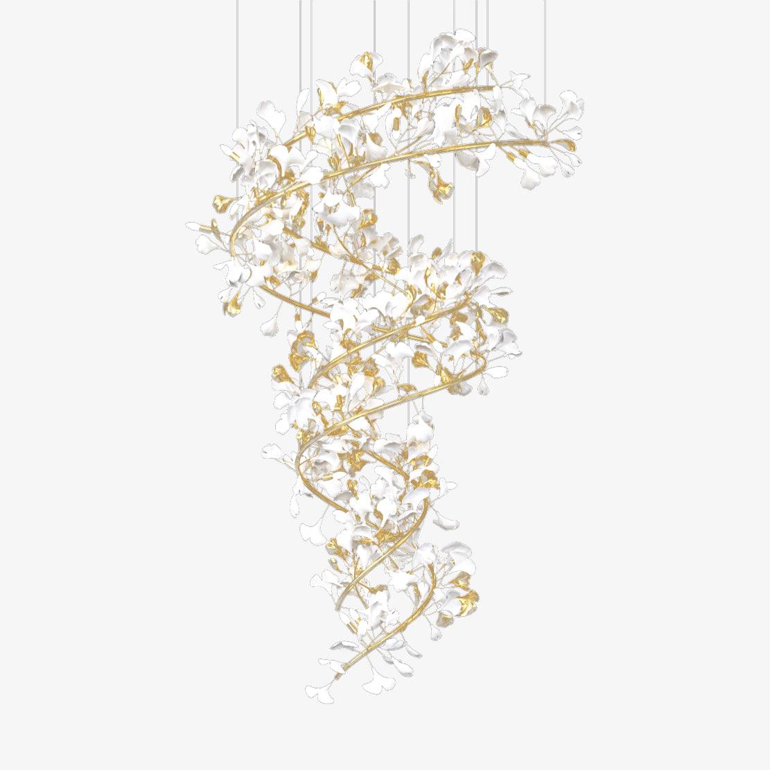 Gingko Ceramic Chandelier Q - Nuvé