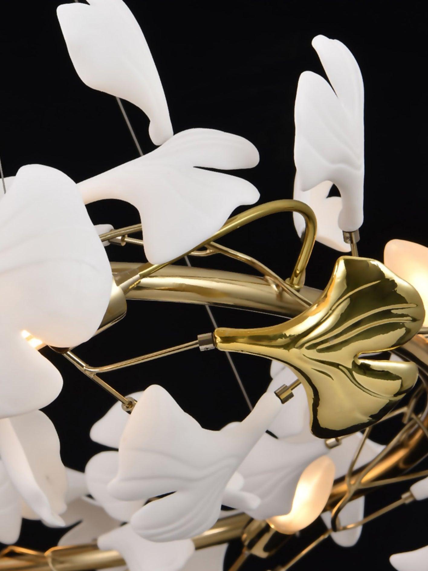 Gingko Ceramic Chandelier Q - Nuvé