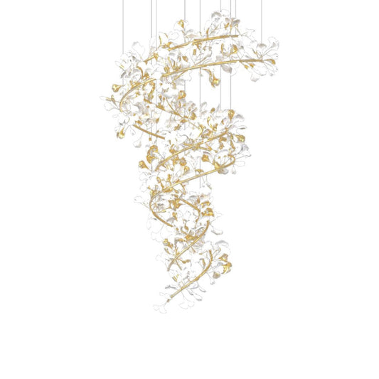 Gingko Ceramic Chandelier Q - Nuvé