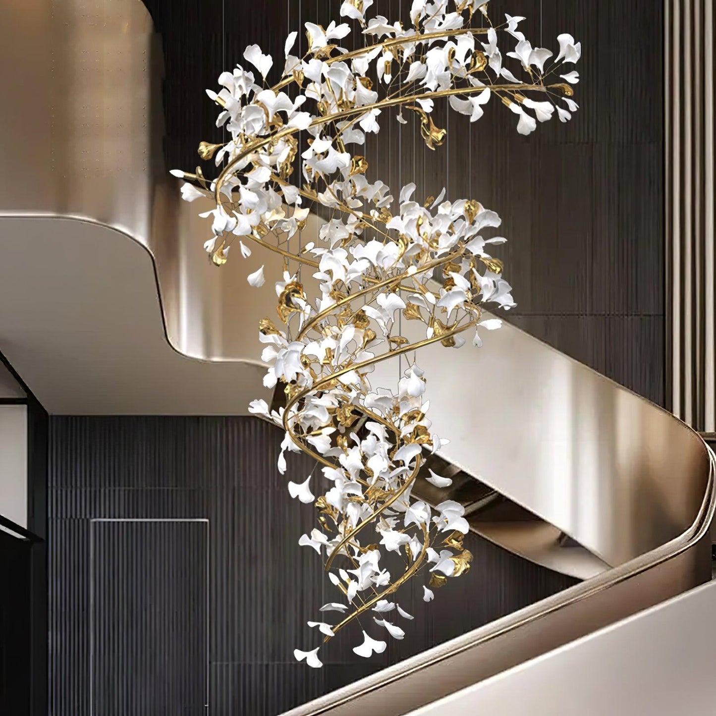 Gingko Ceramic Chandelier Q - Nuvé