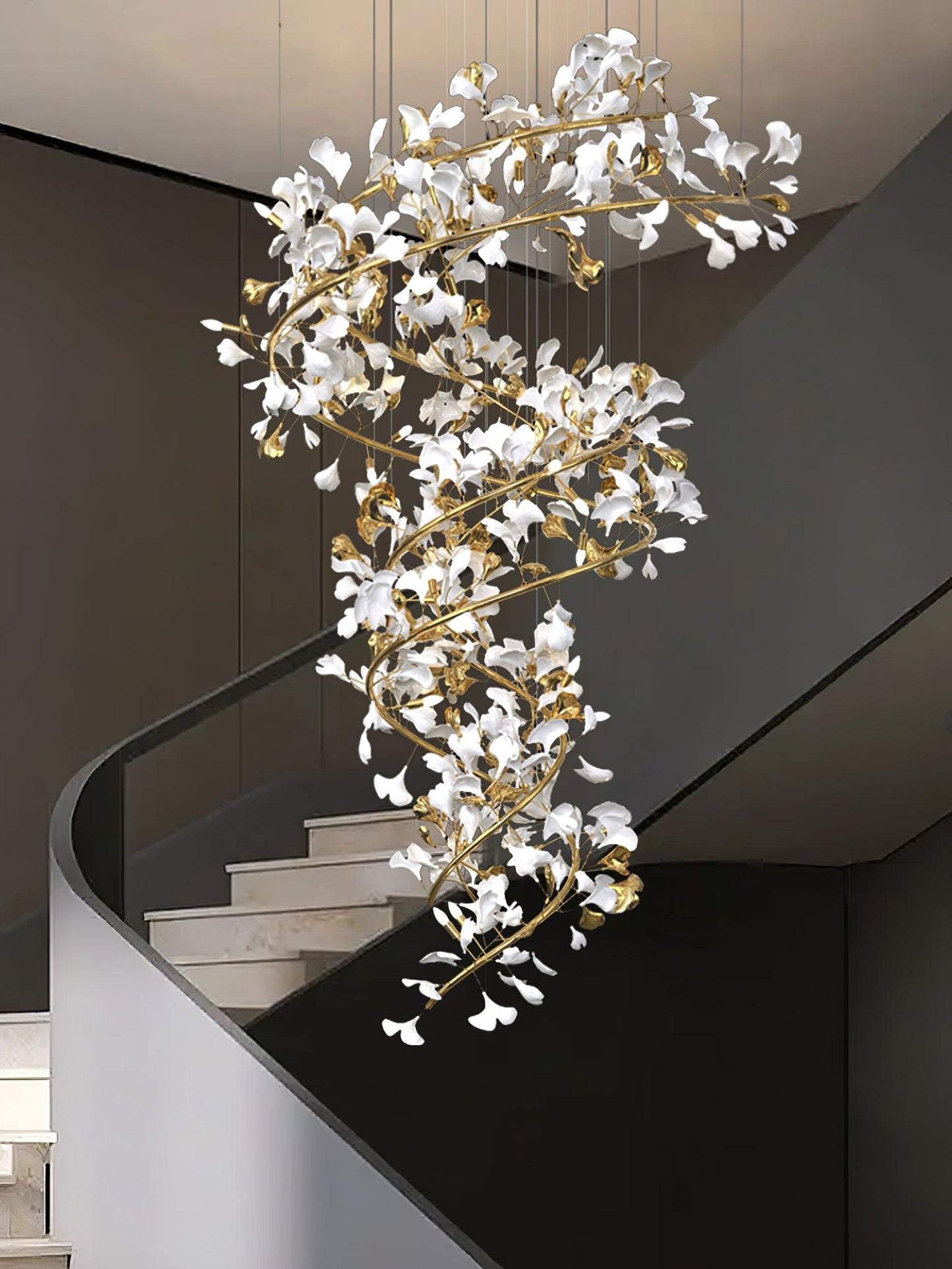 Gingko Ceramic Chandelier Q - Nuvé