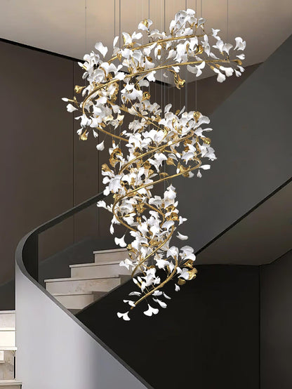 Gingko Ceramic Chandelier Q - Nuvé