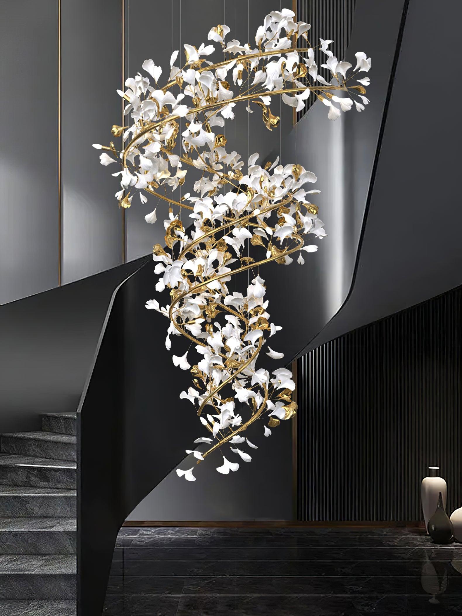 Gingko Ceramic Chandelier Q - Nuvé