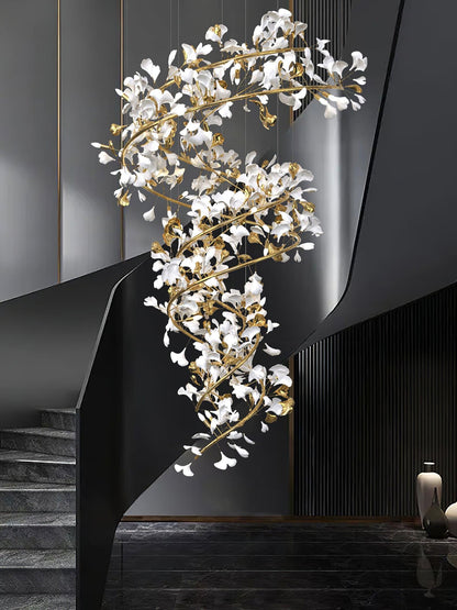 Gingko Ceramic Chandelier Q - Nuvé