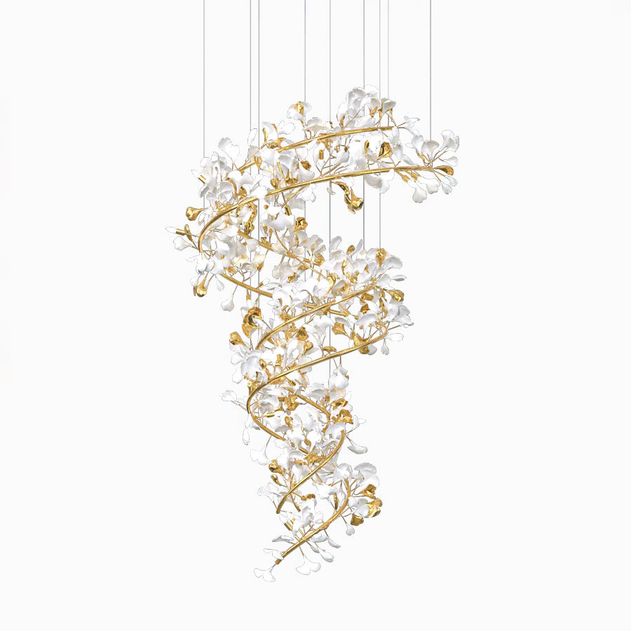 Gingko Ceramic Chandelier Q - Nuvé