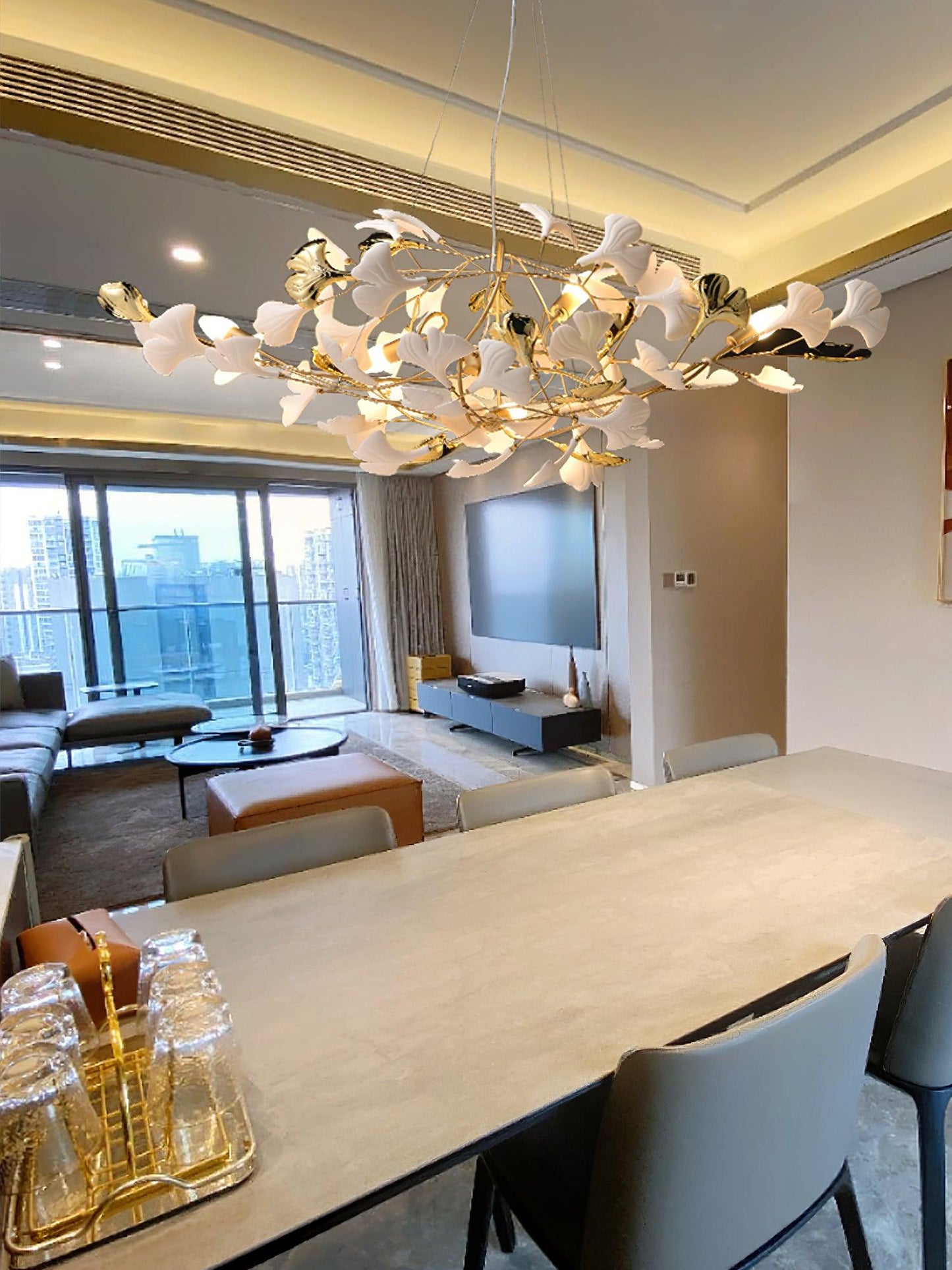 Gingko Ceramic Chandelier S - Nuvé