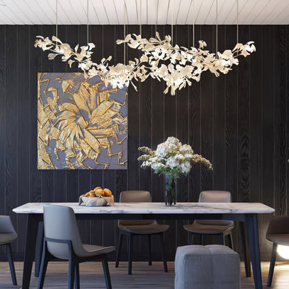 Double Layer Combination Gingko Chandelier - Nuvé