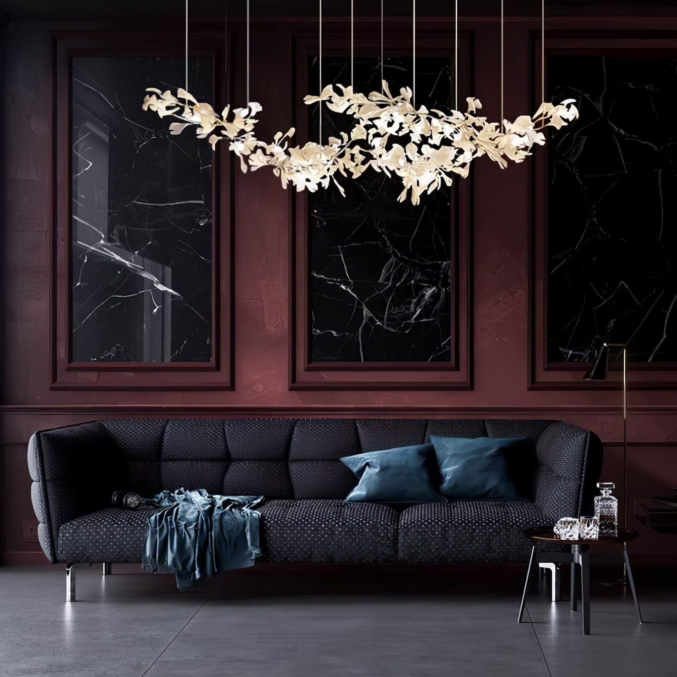 Double Layer Combination Gingko Chandelier - Nuvé