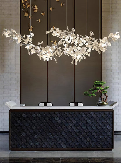 Double Layer Combination Gingko Chandelier - Nuvé