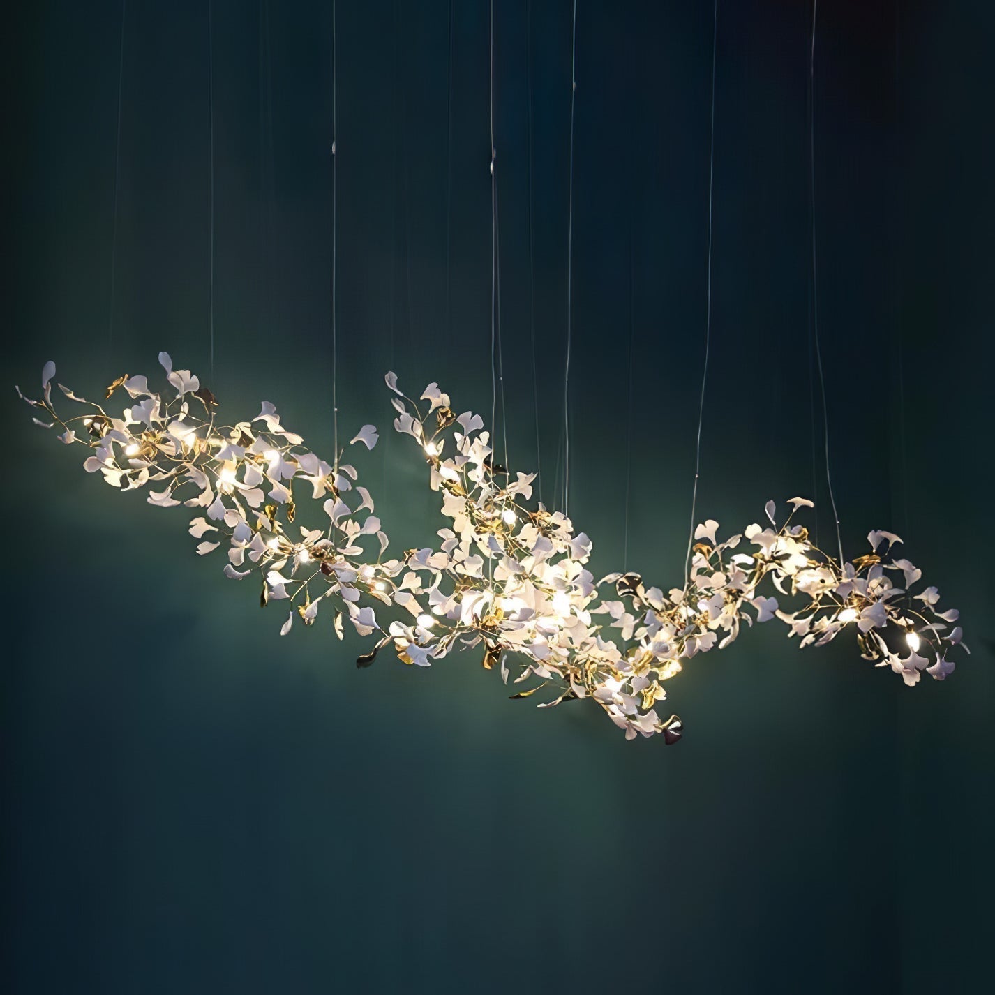 Double Layer Combination Gingko Chandelier - Nuvé